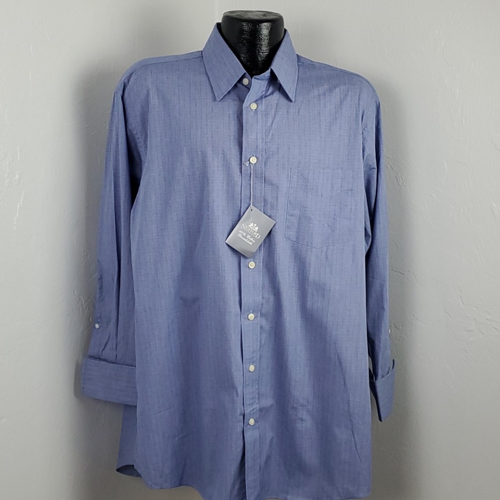 Stafford Executive shirt buttons up long sleeve men size 16 1/2 - Picture 2 of 5